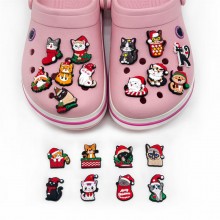 Christmas Cat Shoe Charms DIY Accessories Sandals ...