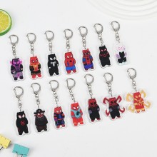 Super Hero Cat acrylic key chains