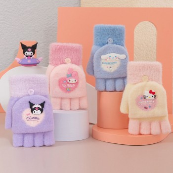 Sanrio Melody kitty Cinnamoroll Kuromi Knitted Gloves