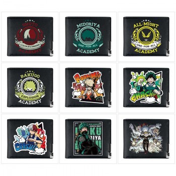 My Hero Academia anime black wallet