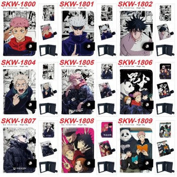 Jujutsu Kaisen anime snap wallet buckle purse