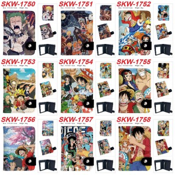 One Piece anime snap wallet buckle purse