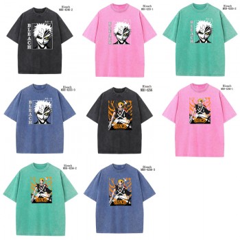 Bleach anime short sleeve wash water worn-out cotton t-shirt