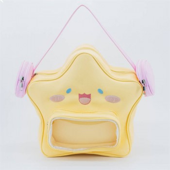 Yellow Star Transparent Shoulder Ita Bag