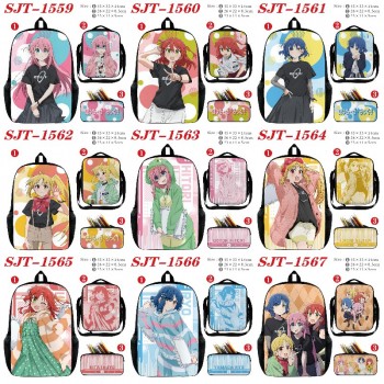 Bocchi The Rock anime nylon backpack bag shoulder pencil case