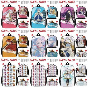 Frieren Beyond Journey's End anime nylon backpack bag shoulder pencil case