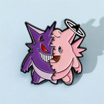 Pokemon Gengar Jigglypuff alloy brooch pin