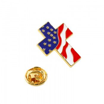 American flag alloy brooch pin