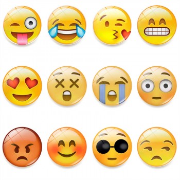 Emoji face fridge magnets refrigerator magnetic crystalglass stickers