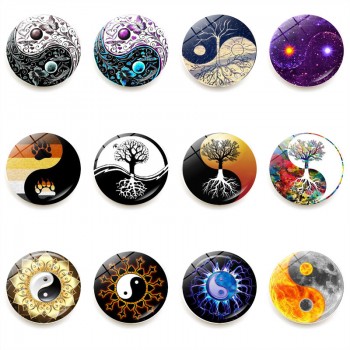 Tai Chi diagram fridge magnets refrigerator magnetic crystalglass stickers