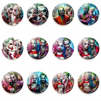 Harley Quinn Joker fridge magnets refrigerator magnetic crystalglass stickers