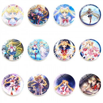 Sailor Moon anime fridge magnets refrigerator magnetic crystalglass stickers