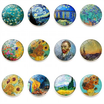 The Starry Night fridge magnets refrigerator magnetic crystalglass stickers