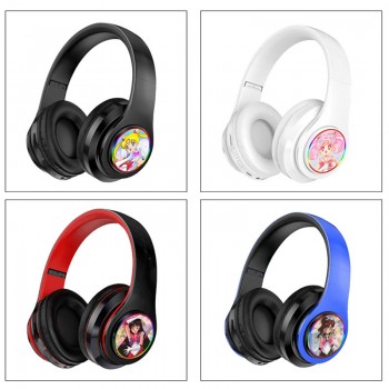 Sailor Moon anime wireless bluetooth stereo support card earphone headphones