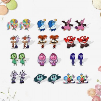 Inside Out anime acrylic earrings a pair