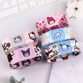 Sanrio Melody kitty Cinnamoroll Kuromi sports wristband stretch bracelets bangles