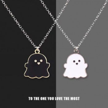 Ghost Friendship Couple Pendant Necklaces