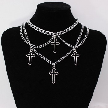 Goth Streetwear Cross Pendants Necklaces