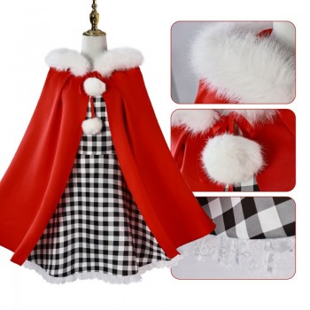 How the Grinch Stole Christmas Cindy Cosplay Costume Dress cloth set