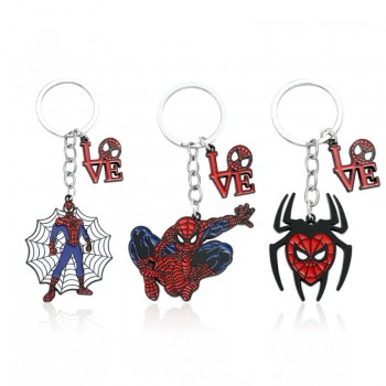 Spider-Man anime alloy necklace key chain keychains