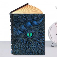 Vintage Dragon Eyes Embossed Resin Cover Travel Diary Notebooks A5