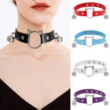 Cat punk choker collar sexy neck strap necklace