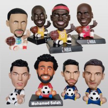 11CM NBA Football Basketball Star Kobe Bryant Lionel Messi Shake Head Figure