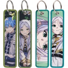 Frieren Beyond Journey's End Woven Label Anime Lanyard Key chain Tag