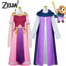 The Legend of Zelda game Princess Pink Dress Cosplay Custume Cloth