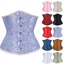 floral print women waist seal shaped body belt solid underbust corset 200-500g