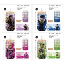 JoJo's Bizarre Adventure anime frosted glass cups ...