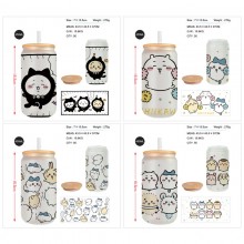 Chiikawa anime frosted glass cups 350ml/450ml