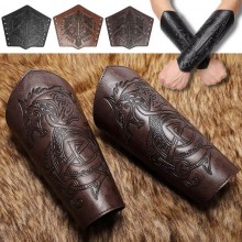 Medieval Retro Cosplay PU Leather Wristband Knight...