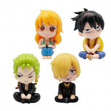 One Piece anime figures set(4pcs a set)(OPP bag)