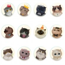 Cute cat fridge magnets refrigerator magnetic crys...