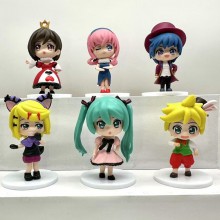 Hatsune Miku anime figures set(6pcs a set)(OPP bag...