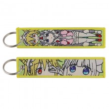 Miss Kobayashi's Dragon Maid Woven Label Anime Lanyard Key chain Tag