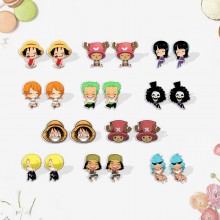 One Piece anime acrylic earrings a pair