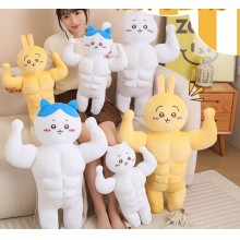 Chiikawas Muscle Kawaii Hachiware Anime Plush Doll 50cm/70cm