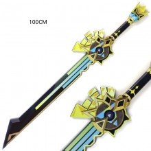 Genshin Impact game cosplay weapon knife wooden swords 100cm