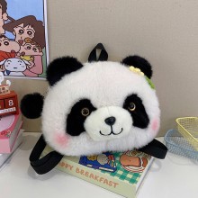 Panda anime plush backpack bag