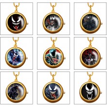 Venom rotating necklace pocket watch