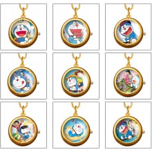 Doraemon anime rotating necklace pocket watch