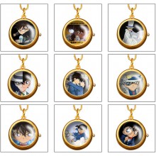 Detective Conan anime rotating necklace pocket watch