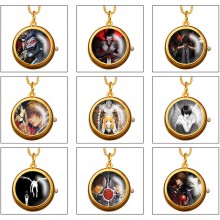 Death Note anime rotating necklace pocket watch