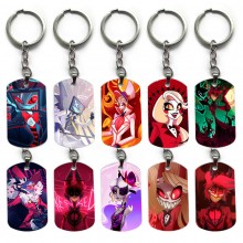 Hazbin Hotel anime alloy two-sided pendant key chain keychains