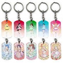 Sailor Moon anime alloy two-sided pendant key chain keychains