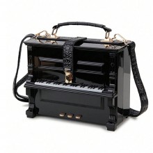 Piano Acrylic Box Shaped Handbag Shoulder Bags