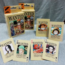 One Piece Wanted Luffy Chopper Zoro anime playing cards pokers