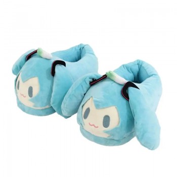 Hatsune Miku anime plush shoes slippers a pair 280MM